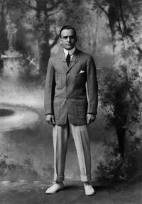 Douglas Fairbanks Sr. vintage photo poster print from 1909.