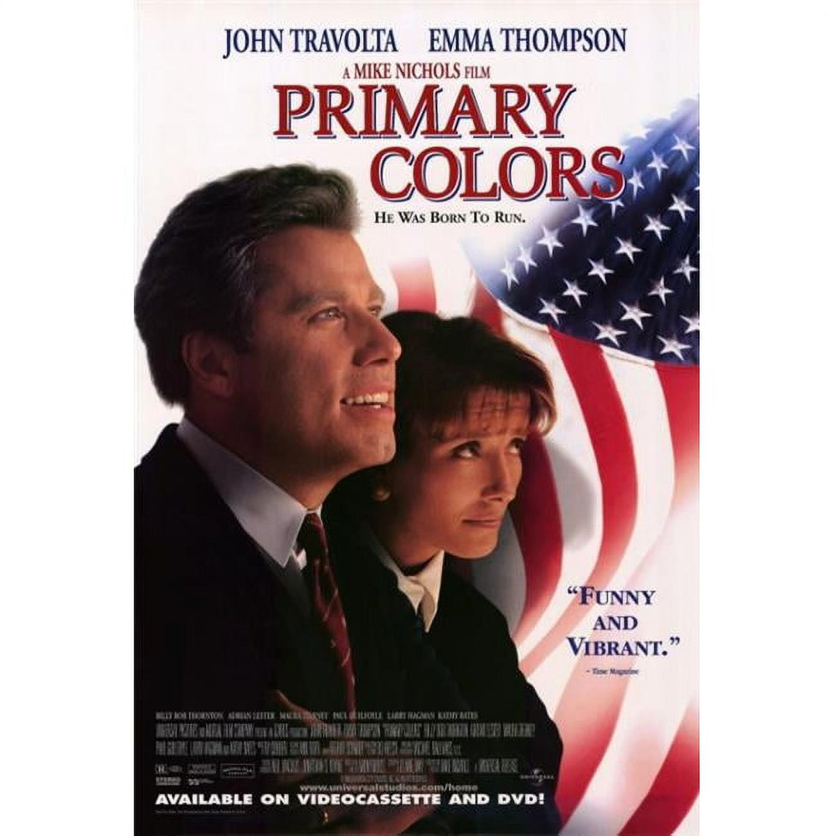 Primary Colors Movie Poster 11x17 vibrant film print