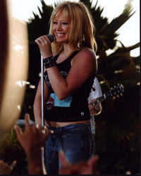 Hilary Duff performing on stage photo print