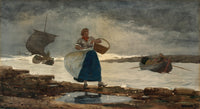 Inside the Bar art print by Winslow Homer, featuring a vibrant scene of camaraderie.