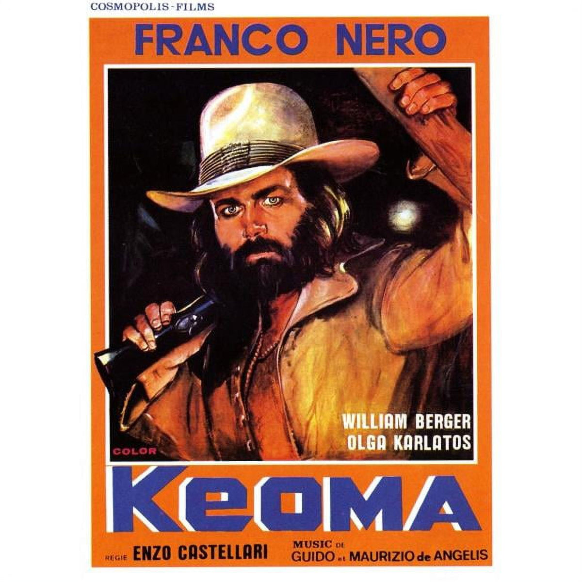 Keoma Rides Again movie poster featuring Franco Nero 1976