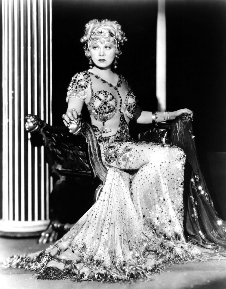 I'm No Angel movie poster print featuring Mae West by Travis Banton, 1933.
