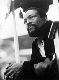 Marvin Gaye outdoor portrait photo print in vibrant colors.