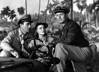 They Were Expendable movie photo print featuring John Wayne and Donna Reed, classic film artwork.