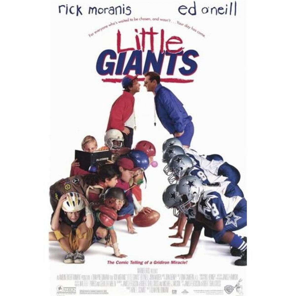 Little Giants movie poster print in 11x17 size, featuring nostalgic sports themes.
