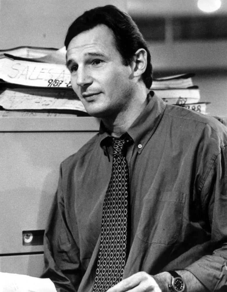 Candid Liam Neeson Photo Print showcasing character and charisma.