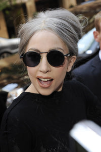 Lady Gaga candid photo at Carnegie Music Hall May 13 2010 by Ray Tamarra.