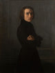 Franz Liszt portrait poster print by Henri Lehmann showcasing the composer and pianist.