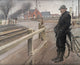 Waiting for the Train Level Crossing Poster Print by Laurits Andersen Ring