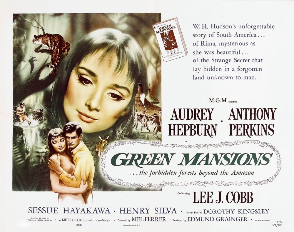 Green Mansions Movie Masterprint Poster featuring Audrey Hepburn and Anthony Perkins