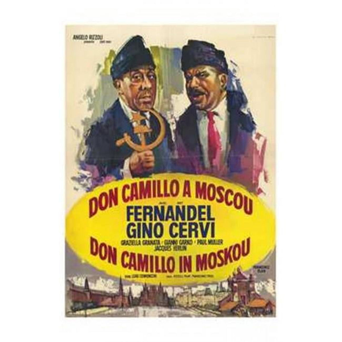 Don Camillo in Moscow Movie Poster - 11 x 17 print featuring classic film character.
