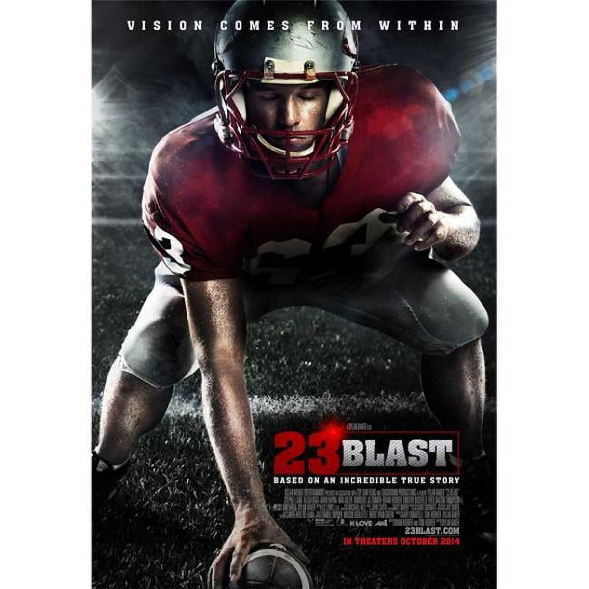 23 Blast Movie Poster Print, high-quality sports drama poster, 27x40 inches.