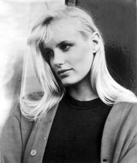 Daryl Hannah black and white photo print with long hair