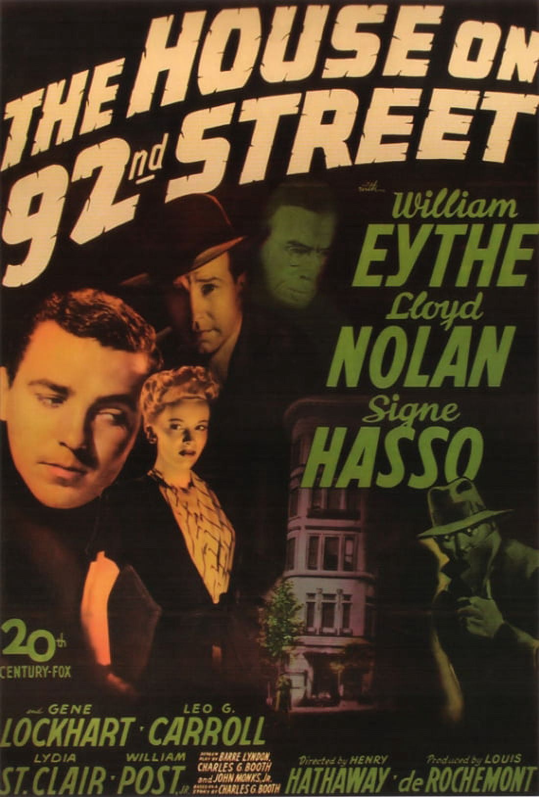 House on 92nd Street movie poster print in 27 x 40 size.