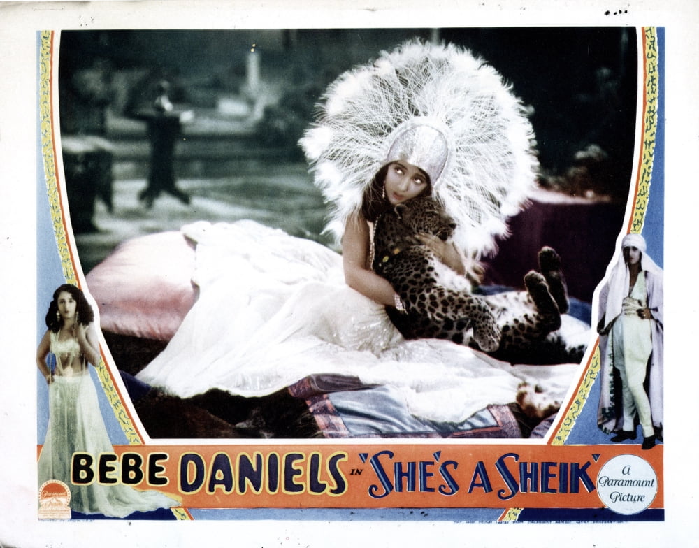 She's A Sheik 1927 Movie Poster featuring Bebe Daniels