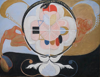 Evolution No. 13 Group VI (1908) poster print by Hilma af Klint showcasing abstract art.