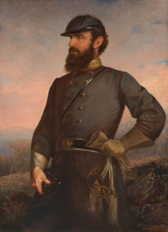 Thomas Jonathan Jackson vintage poster print by John Adams Elder