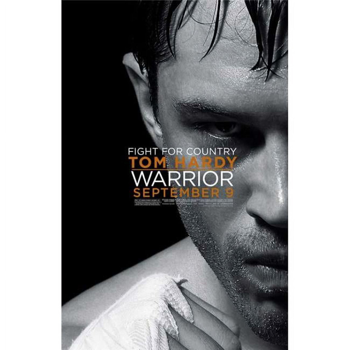 Warrior Movie Poster Print - 27x40, cinematic art for home decor.