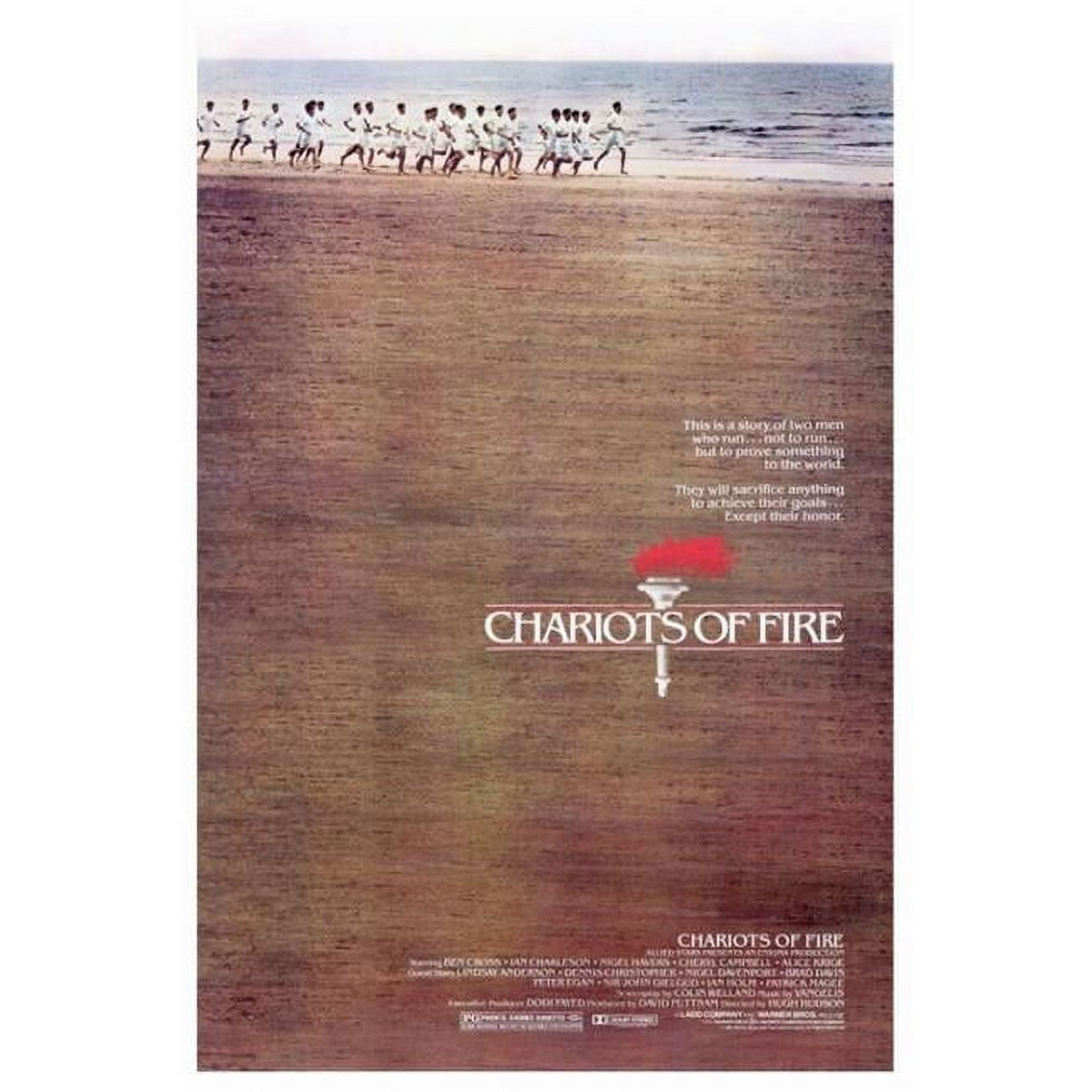 Chariots of Fire Movie Poster Print 27x40 for film enthusiasts.