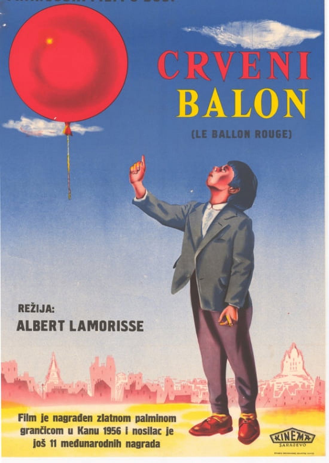 Ballon Rouge Movie Poster Print 27x40 - Classic Film Artwork