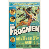 The Frogmen Movie Poster Print 27x40 showcasing underwater adventure.