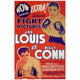 Joe Louis vs. Billy Conn movie poster print 27x40 for boxing fans