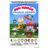 Bon Voyage Charlie Brown Movie Poster 11x17 print featuring Charlie Brown and friends