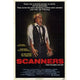 Scanners movie poster 11x17 print showcasing iconic sci-fi horror imagery.