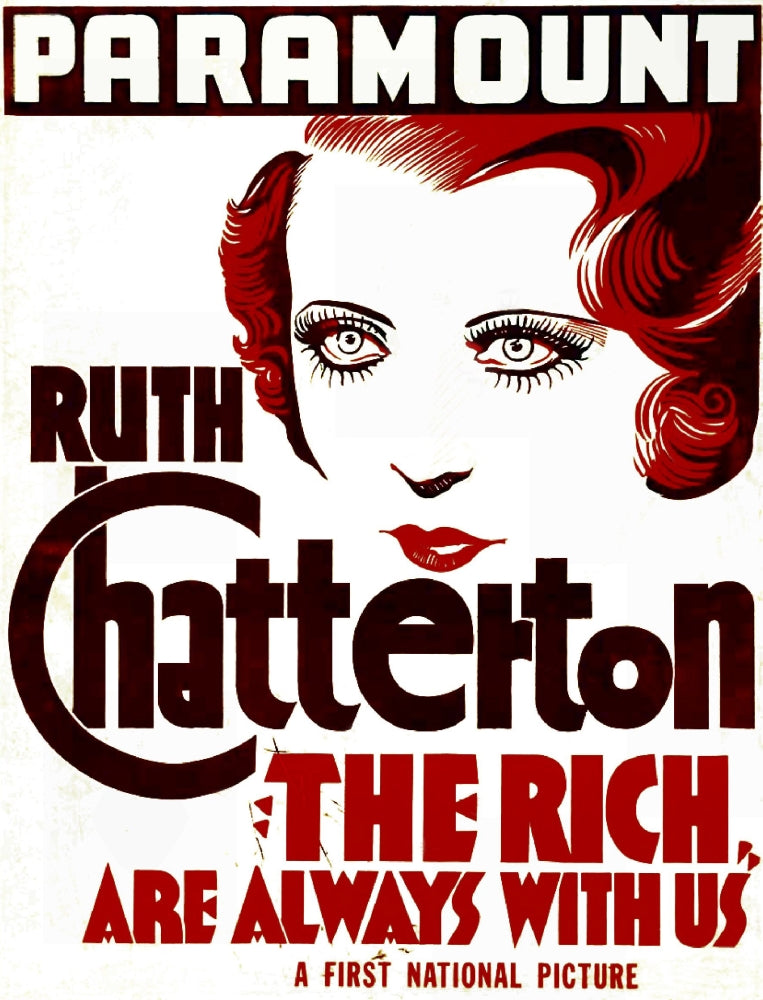 The Rich Are Always 1932 Movie Poster Print featuring Ruth Chatterton