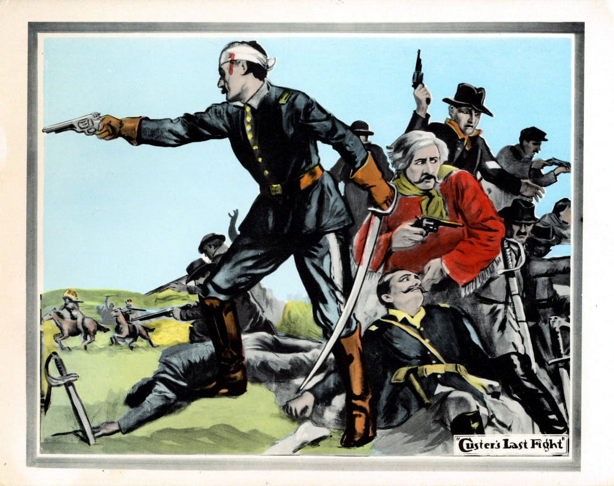 Custer's Last Fight movie masterprint poster - 14 x 11
