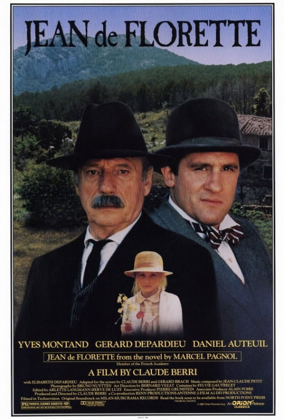 Jean de Florette Movie Poster Print in 27x40 size