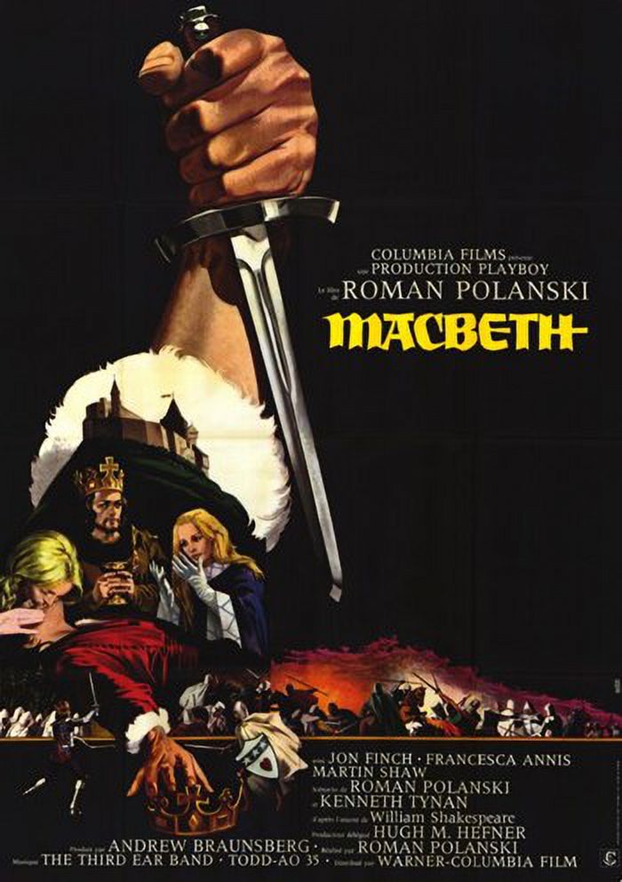 Macbeth Movie Poster 11x17 Print showcasing a classic theatrical design.