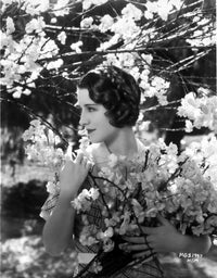 Norma Shearer vintage photo print in plaid dress
