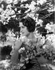 Norma Shearer vintage photo print in plaid dress