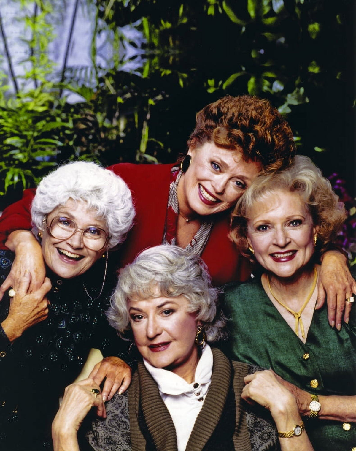 Golden Girls holding hands portrait photo print.