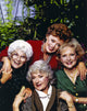 Golden Girls holding hands portrait photo print.