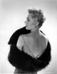 Kim Novak wearing a fur stole photo print, vintage Hollywood portrait