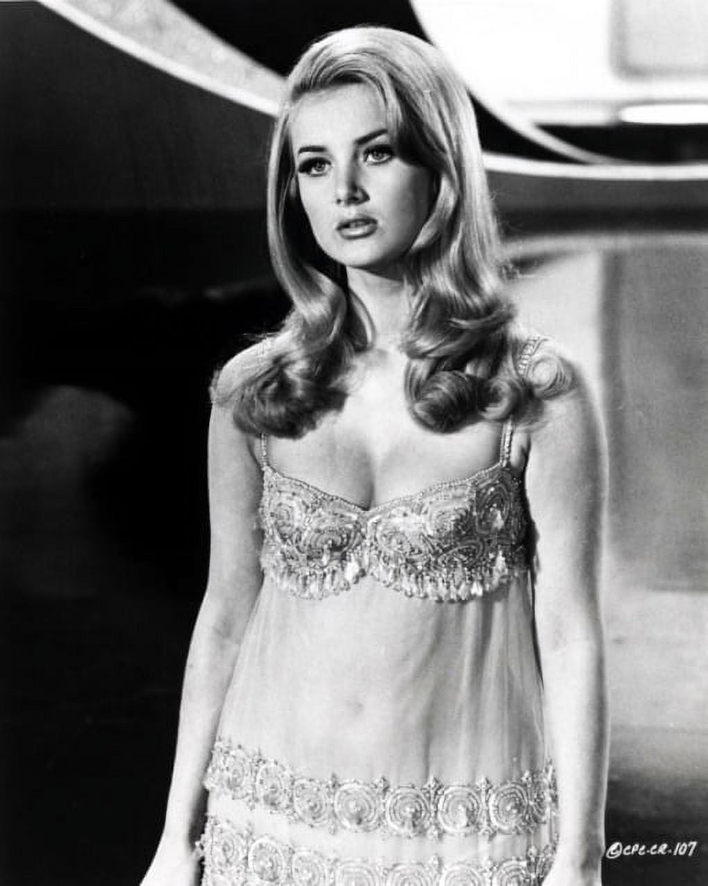 Barbara Bouchet Nightgown Photo Print showcasing vintage elegance