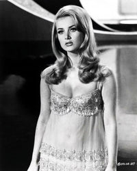 Barbara Bouchet Nightgown Photo Print showcasing vintage elegance