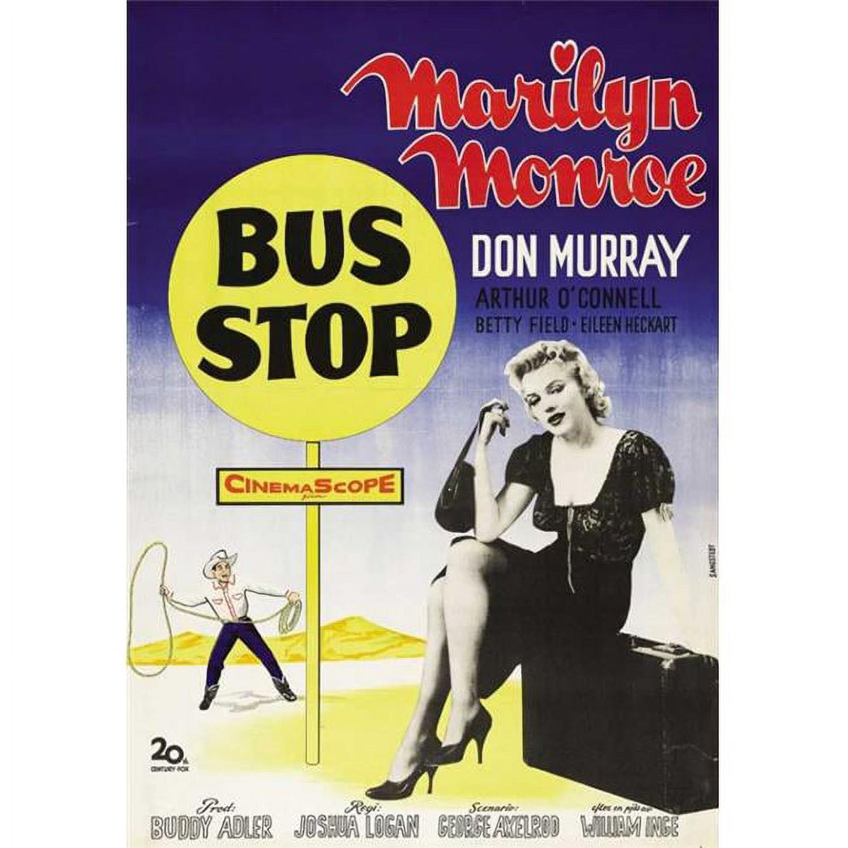 Bus Stop Movie Poster Print 27x40 - Classic Film Decor