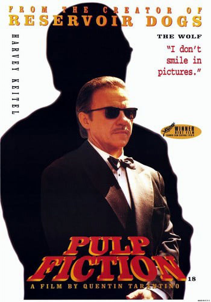 Pulp Fiction Movie Poster featuring iconic scenes and characters
