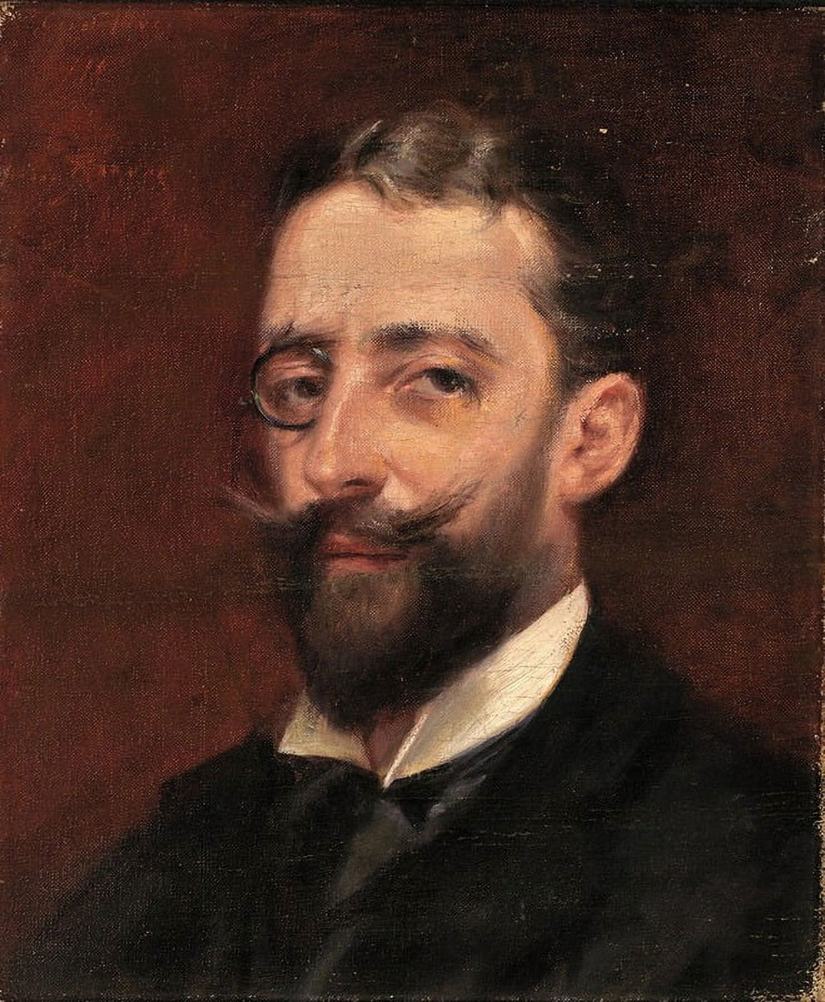 Man with Monocle Poster Print by Alice Pike Barney in 18x24 size.