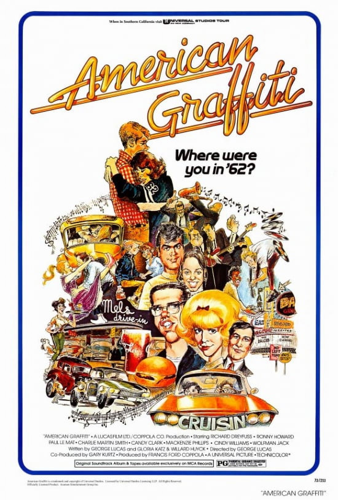 American Graffiti Movie Poster - 11 x 17 inches