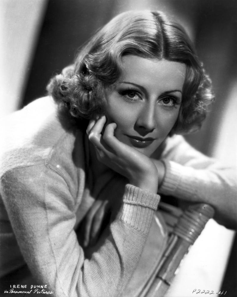 Irene Dunne knitted full sleeve portrait photo print