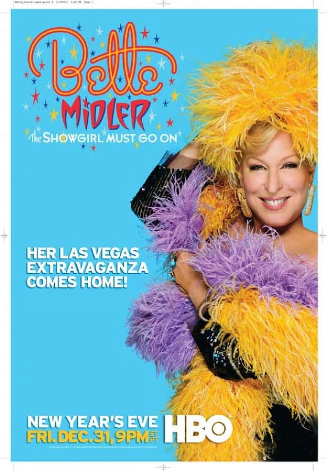 Bette Midler The Showgirl Must Go On Movie Poster - 11x17