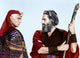The Ten Commandments movie photo print featuring Yul Brynner and Charlton Heston