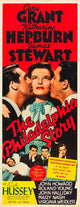 The Philadelphia Story movie poster featuring Cary Grant, Katharine Hepburn, and James Stewart.