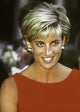 Princess Diana smiling photo print, showcasing her warmth and grace.