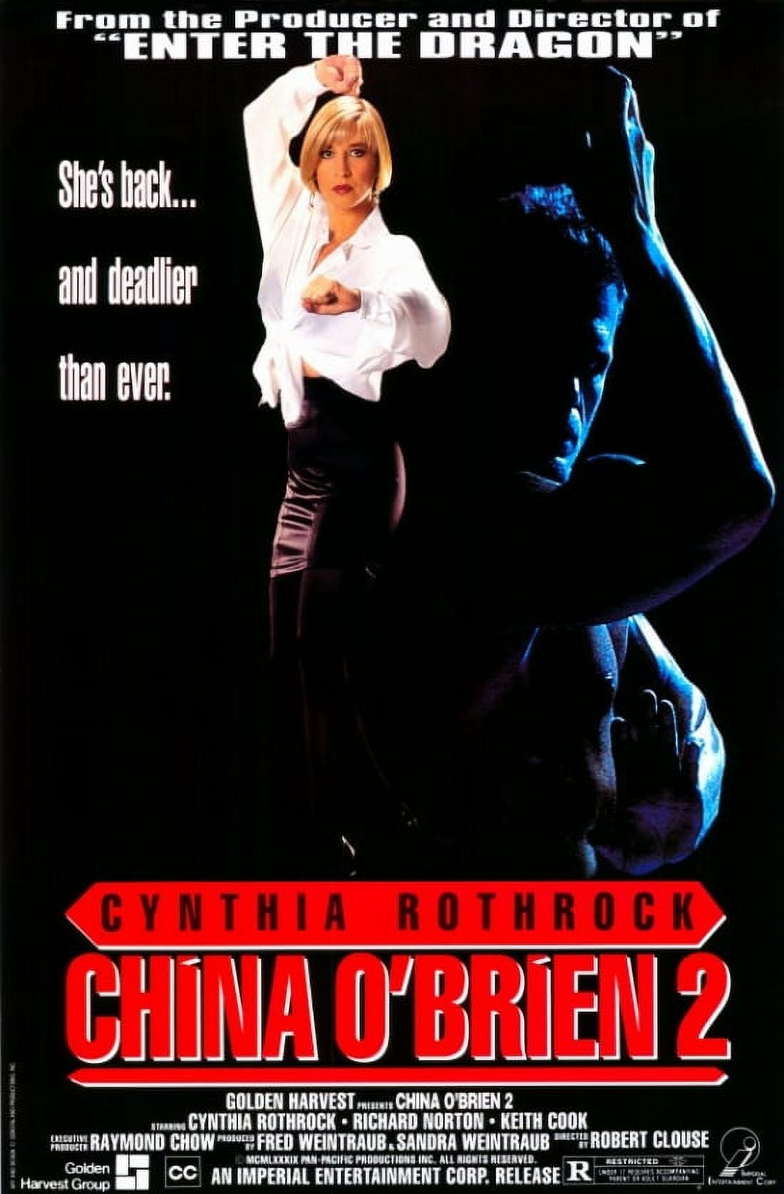 China O'Brien II Movie Poster 11x17 print featuring action and adventure.