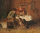 Brotzeit des Jägers Fine Art Print by Adolf Eberle
